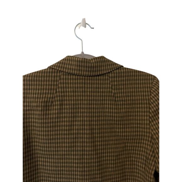 Madewell Larsen Blazer in Houndstooth Zander Gingham Plaid XS New - Picture 4 of 6